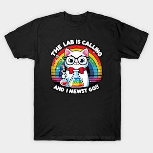 The Lab Is Calling and I Meowst Go T-Shirt